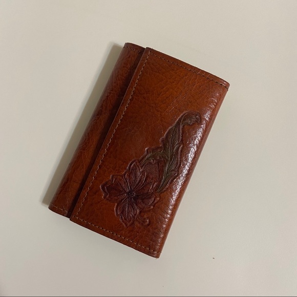 Vintage Pocket Key Holder Steerhide - Picture 1 of 12